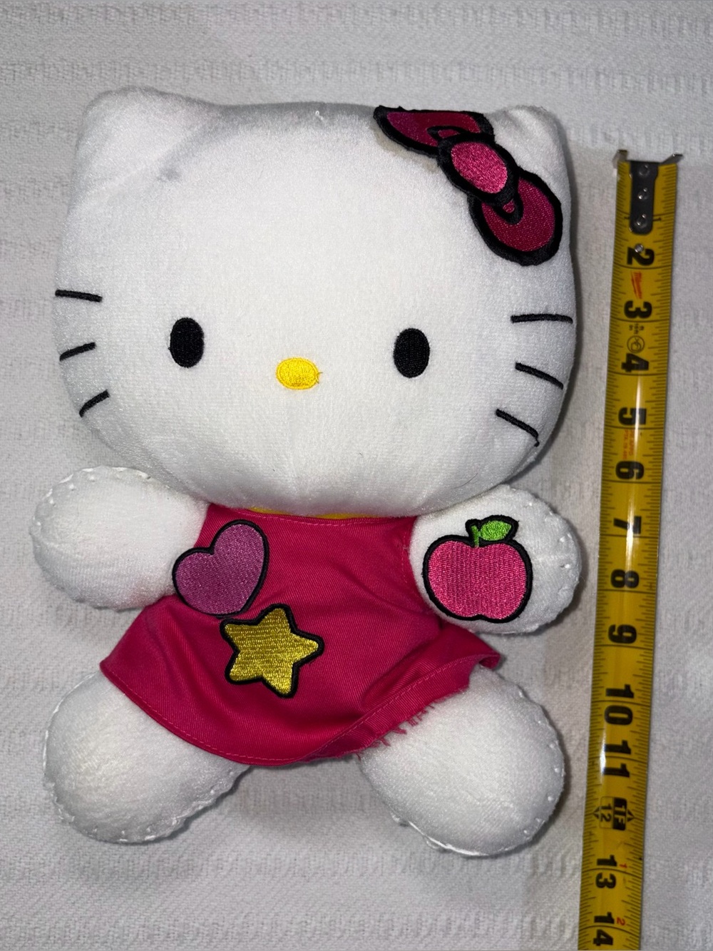 Hello Kitty Sanrio Stuffed Cat Animal Toy Plush 2013 13” Small - Picture 5 of 5
